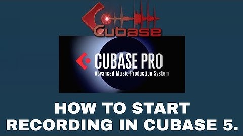 HOE BEGIN JE MET OPNEMEN IN CUBASE 5. #Cubase