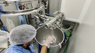 Making of fish oil emulsion with Multimix vacuum mixer (integrated with chiller and heating system)