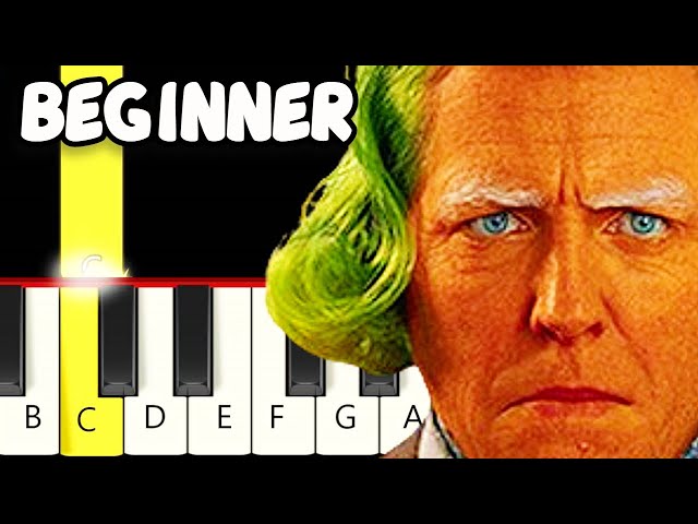 Oompa Loompa - Wonka Soundtrack - Fast and Slow (Easy) Piano Tutorial - Beginner class=