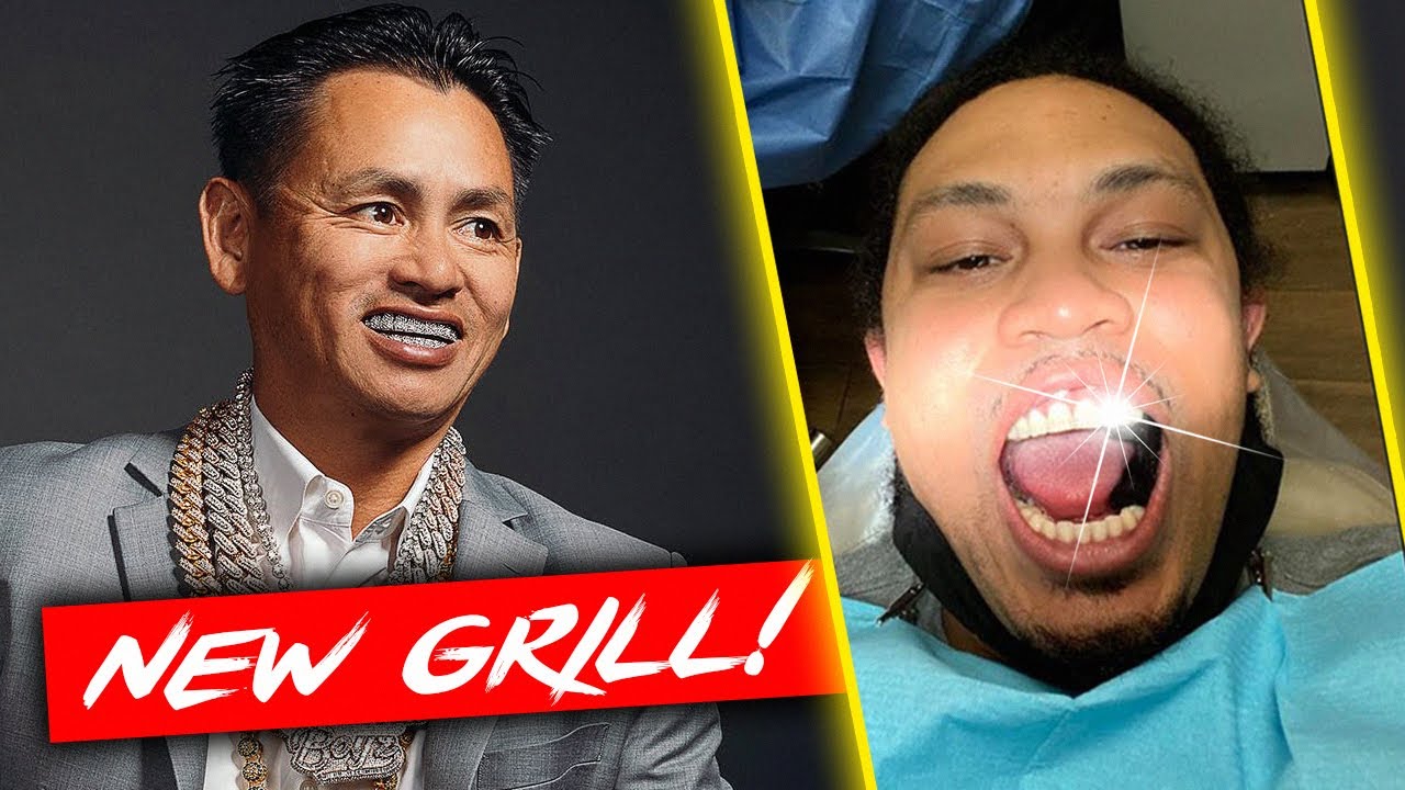 JOHNNY DANG DID MY GRILL IN HOUSTON TX & SHOPPING AT THE CLOSET YouTube