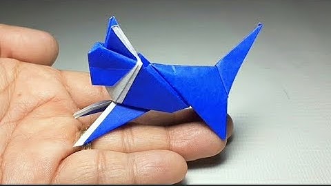 Origami CAT (TUTORIAL) How to make an Origami Cat