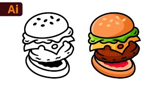 Adobe Illustrator Tutorial - Create a Burger Illustration