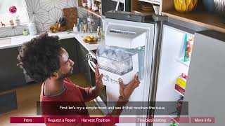 [LG Refrigerators] Troubleshooting An LG refrigerator Ice Tray That Will Not Turn Upright