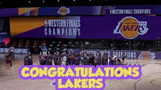 CONGRATULATIONS LAKERS SEE YOU ON FINAL.