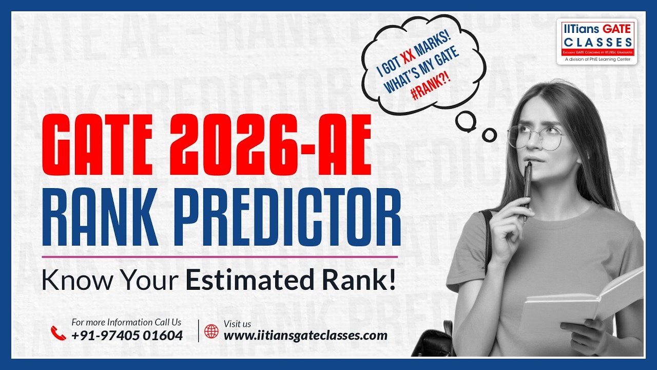 GATE 2026 Aerospace (AE) Rank Predictor | Marks vs Rank Analysis & Expected Cutoff