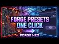 Forge Quick Presets — любые настройки Forge Neo в один клик