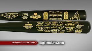 Atlanta Braves 2021 World Series Champions Bat Collection