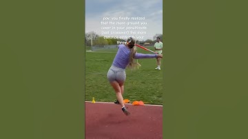 Bigger penultimate = bigger throw🚀 (I like to think of it as a huge JUMP) #javelin