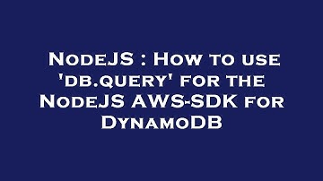 NodeJS : How to use 