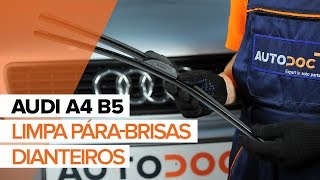 Como substituir a Escovas dos limpa pára-brisas dianteiros no AUDI A4 B5 [TUTORIAL]