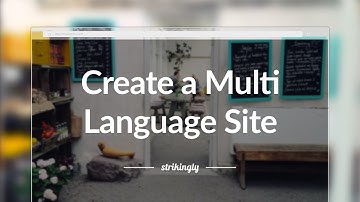 Strikingly Tutorials: How to Create a Multi-Language Site