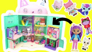 Gabby's Dollhouse Build with Gabby, Cakey, Pandy, Boxcat, Mercat, DJ Catnip, Kitty Fairy