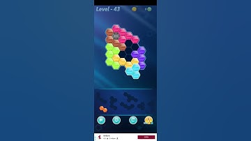 Block! Hexa Puzzle~Rainbow B block 7 to 10 levels~ level-43