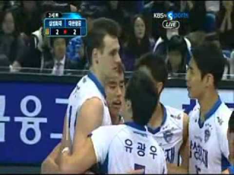 volleyball player "gazette" Garvin Schmit in korea...