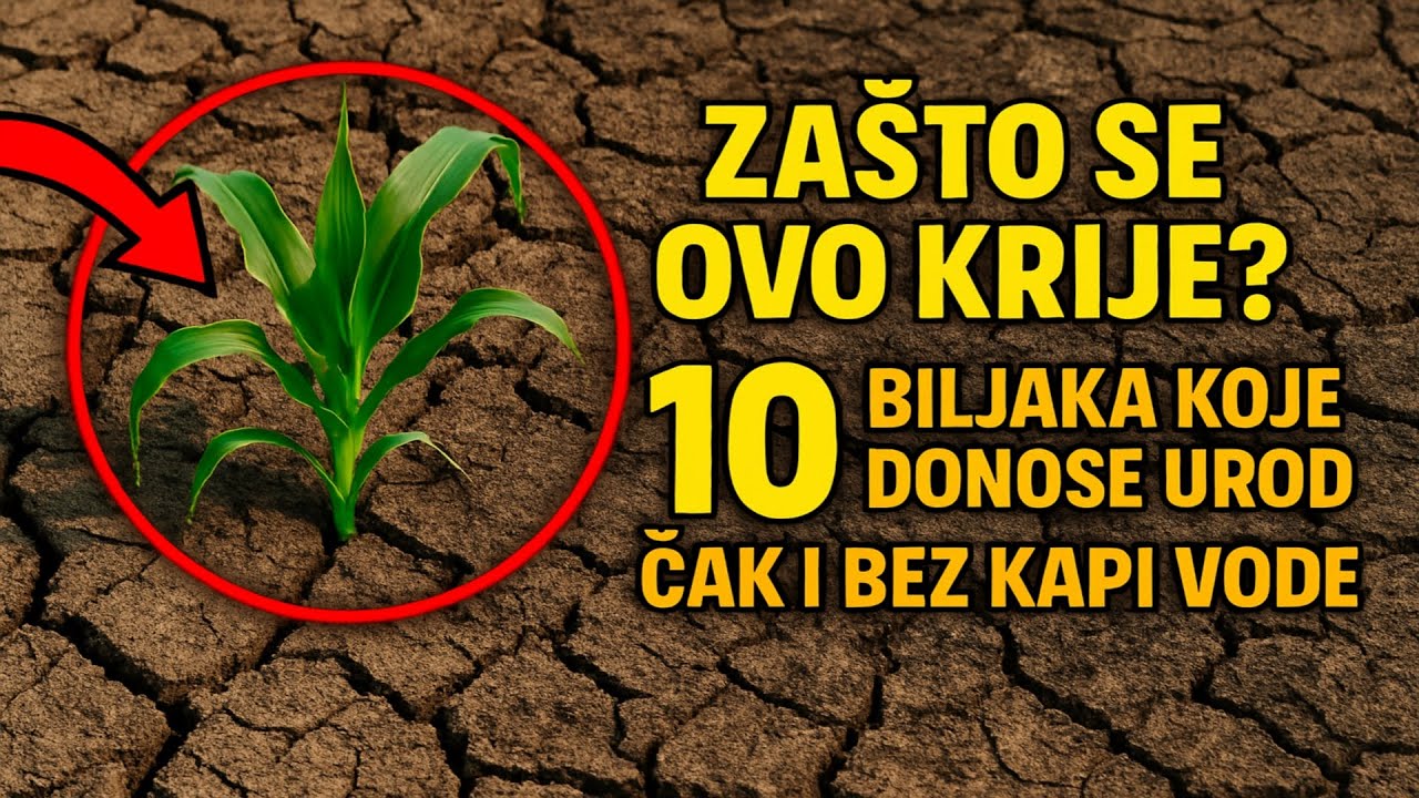 Zašto se ovo krije? 🤫 10 biljaka koje donose urod čak i bez kapi vode.
