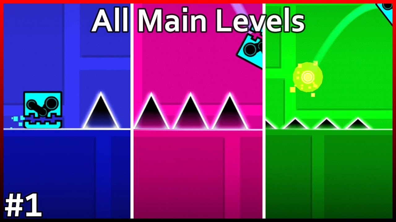 Beating Every Main Geometry Dash Level #1 - YouTube