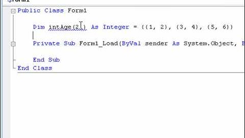 Learning VB.NET (Visual Basics) tutorial 24 - Multidimensional arrays