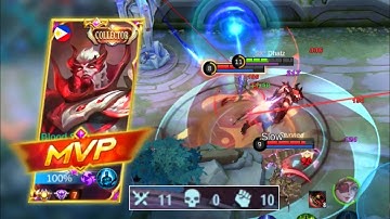 6 WinStreak Using This UNKILLABLE ASSASSIN BUILD | YU ZHONG EMBLEM SET 2022 - MLBB