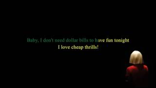 Sia - Cheap Thrills Ft Sean Paul (Lyrics)