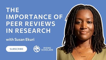 The importance of peer review in research