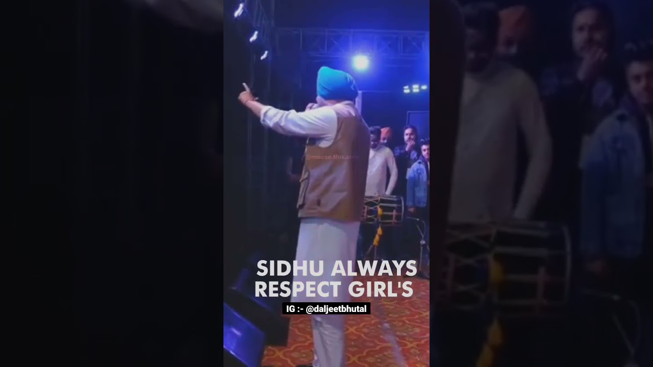 Girls Respect Sidhu Moose Wala Status Punjabi | Live Show | New Song Punjabi Status 2022 | #shorts