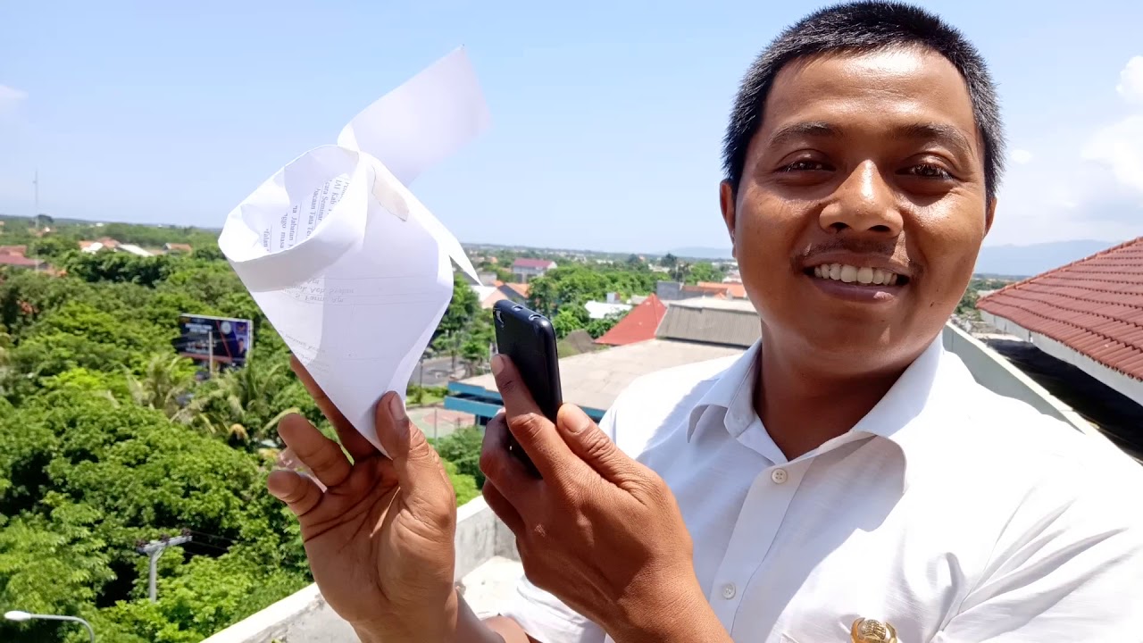 Peluncuran pesawat kertas yg lagi VIRAL YouTube