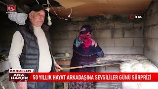 50 Yillik Hayat Arkadaşina Sevgi̇li̇ler Günü Sürpri̇zi̇