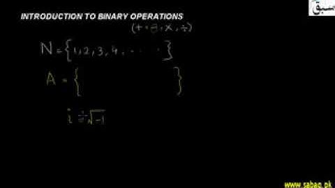 Introduction to Binary Operations 16