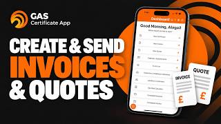 How to Create & Send Invoices and Quotes | Gas Certificate App screenshot 5