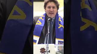 WATCH: Prime Minister Justin Trudeau shuts down heckler during speech at Ukraine rally #shorts