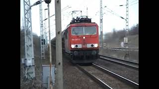 Coal train with DB 155 235-5 passes through the station  #155 #cargo #trainspotting