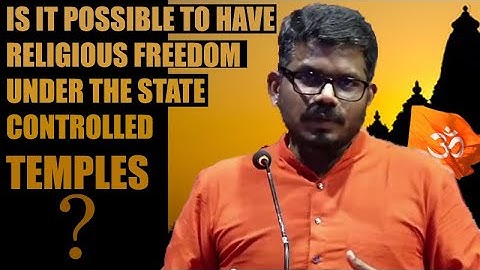 Religious freedom under state controlled Temples | J Sai Deepak | Freeing Temple Movement - 11