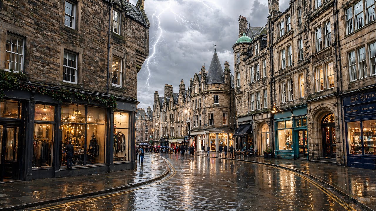 Edinburgh, Regno Unito | Scenes | Tour a Piedi 4K