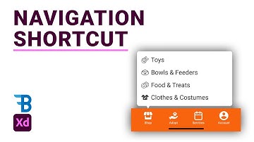 Navigation Shortcuts using Adobe Xd | Blue Fin Design