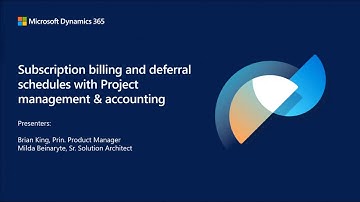 Subscription Billing and Deferral Schedules with Project Management & Accounting - TechTalk