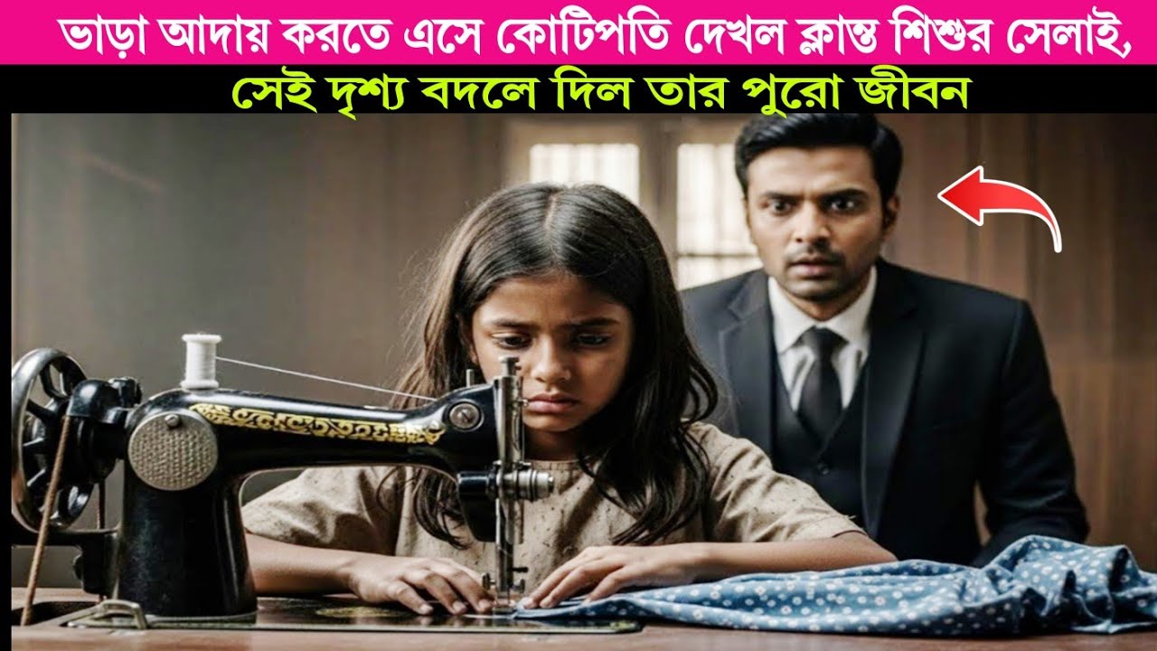 টাকার অহংকার নিয়ে ভাড়া তুলতে এসে কোটিপতি থমকে গেল ক্লান্ত শিশুর সেলাই দেখে চোখ ভিজে উঠল....