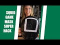 Squid Game Mask Costume DIY Super Hack for only $6.00 total in under an hour