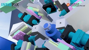 Auto Deburring Machine in 3D – sharp & smooth!#Deburring #IndustrialVideo #InnopixStudio #3DRender