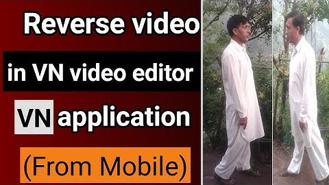 How to Reverse video in VN video editor app 2023//VN app se video Reverse kaise kare.