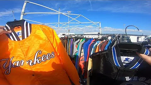 SPENDING OVER $1000 ON NIKES AND AIR JORDANS FROM THE FLEA MARKET! FINDING RARE STARTER JACKETS