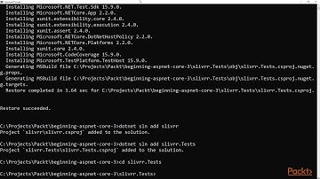 Beginning ASP.NET Core 3.0:  Testing with xUnit   | packtpub.com