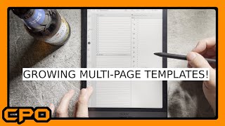 MultiPage PDF as a Template in Onyx Boox Note! 2021 Planner