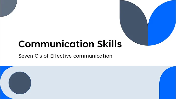 Seven C’s Explained | Principle of effective communication #communicationskills