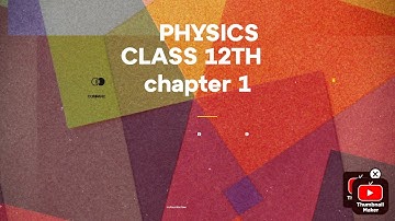 Physics class 12th unit 1st electrostatics/chapter1st  coulomb