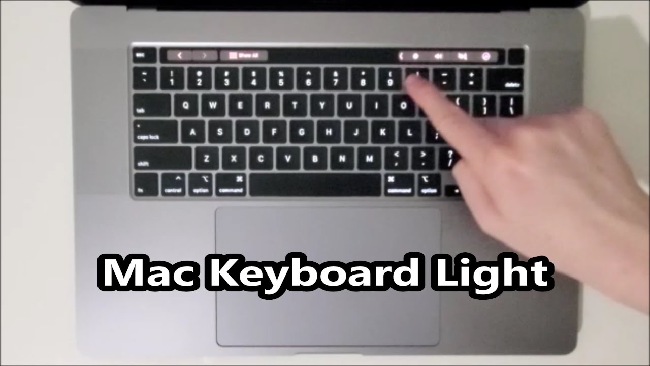 How To Turn Keyboard Light On Or Off And Adjust Brightness Macbook Pro 16 Youtube