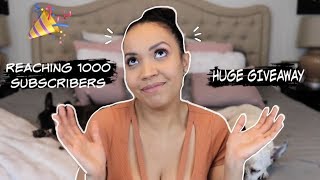 $100 AMAZON GIFT CARD GIVEAWAY + MORE | REACHING 1,000 SUBSCRIBERS