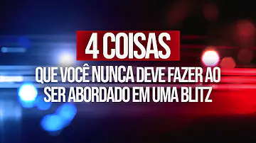 Qual o valor da multa por não parar na blitz?