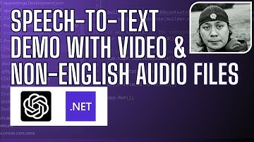 .NET 8 and  OpenAI Whisper: Speech-to-Text Demo with Video & Non-English Audio Files