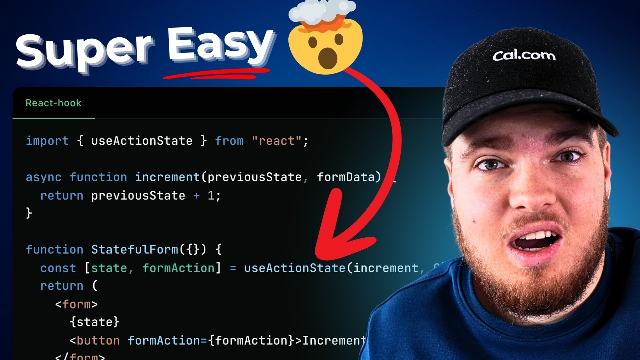 This React Hook is a Game Changer (useActionState) - YouTube