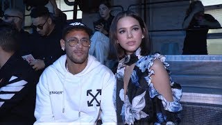 Neymar Jr and Bruna Marquezine at Off White  Fashion Show in Paris